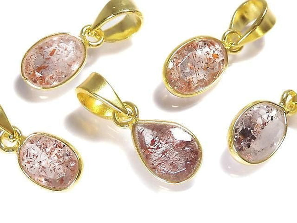 [Video][One of a kind] Elestial Quartz AAA Pendant 18KGP 5pcs Set NO.359