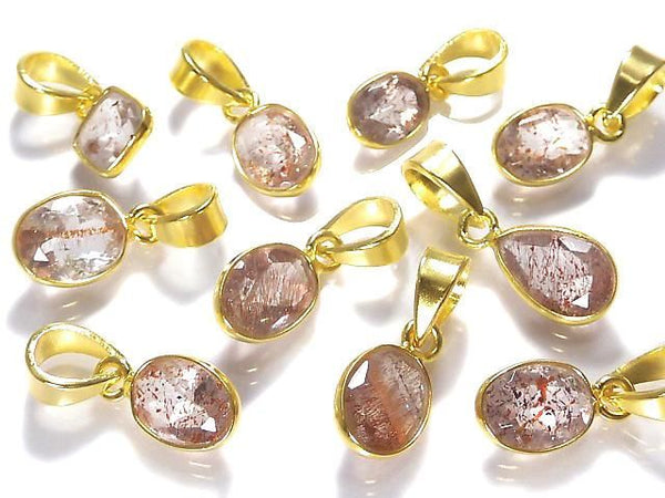[Video][One of a kind] Elestial Quartz AAA Pendant 18KGP 10pcs Set NO.360