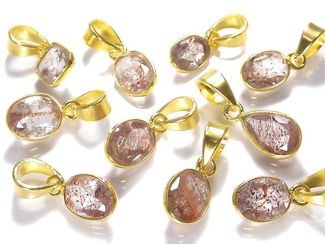 [Video][One of a kind] Elestial Quartz AAA Pendant 18KGP 10pcs Set NO.360