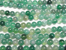 [Video] Green color agate Round 8mm 1strand beads (aprx.14inch/35cm)