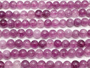 Red purple color Jade Round 6mm 1strand beads (aprx.15inch/36cm)