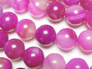 [Video] Pink color agate Round 12mm 1strand beads (aprx.14inch/35cm)