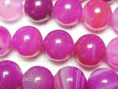 [Video] Pink color agate Round 12mm 1strand beads (aprx.14inch/35cm)