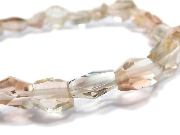 [Video][One of a kind] High Quality Oregon Sunstone AAA- Faceted Nugget Bracelet NO.120