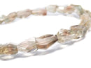 [Video][One of a kind] High Quality Oregon Sunstone AAA- Faceted Nugget Bracelet NO.123