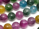 Multicolor Jade Round 10mm 1strand beads (aprx.14inch/35cm)
