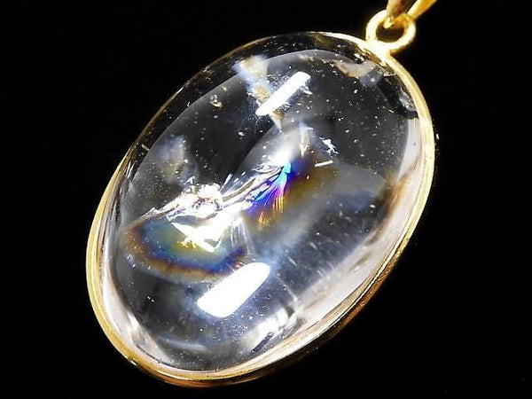 [Video][One of a kind] Iris Quartz AAA- Pendant 18KGP NO.103