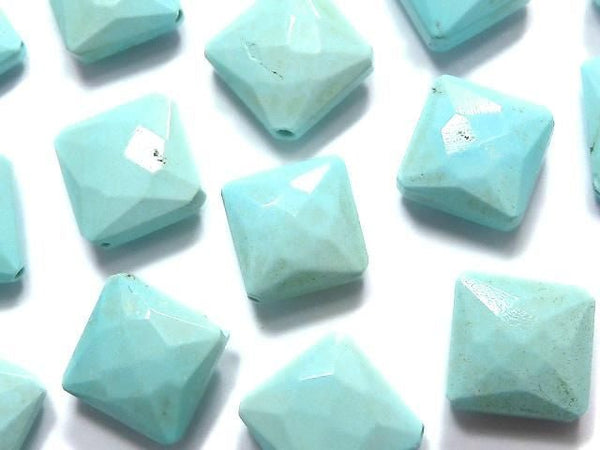 [Video][One of a kind] Arizona Sleeping Beauty Turquoise AAA- Diamond Shape Beads 19pcs Set NO.7