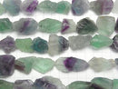 [Video] Multicolor Fluorite Rough Rock Nugget [M size] 1 strand beads (aprx.14inch/34cm)