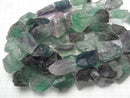 [Video] Multicolor Fluorite Rough Rock Nugget [L size] 1 strand beads (aprx.13inch/32cm)