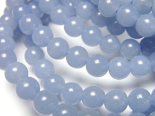 [Video] Angelite AAA Round 6.5mm Bracelet