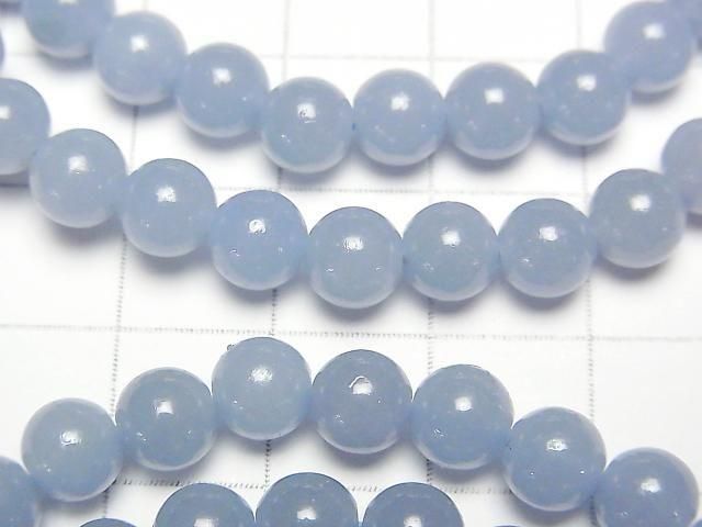 [Video] Angelite AAA Round 6.5mm Bracelet
