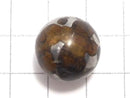 [Video][One of a kind] Kenya Sericho Pallasite Meteorite Sphere, Round 16mm 1pc NO.2