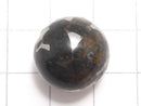 [Video][One of a kind] Kenya Sericho Pallasite Meteorite Sphere, Round 16mm 1pc NO.4