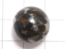 [Video][One of a kind] Kenya Sericho Pallasite Meteorite Sphere, Round 16mm 1pc NO.6
