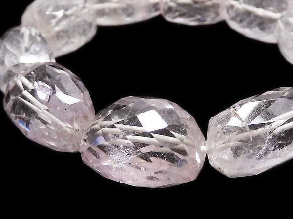 [Video][One of a kind] High Quality Kunzite AAA Faceted Nugget Bracelet NO.4
