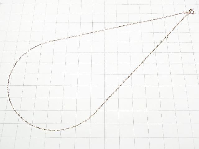 [Video][K10 Pink Gold] Cable Chain NO.1 0.85mm Necklace 1pc beads (approx. 16 inches/40 cm)
