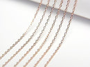 [Video][K10 Pink Gold] Cut Cable Chain 0.7mm Necklace 1pc beads (approx. 16 inches/40 cm)