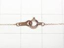 [Video][K10 Pink Gold] Cut Cable Chain 0.7mm Necklace 1pc beads (approx. 16 inches/40 cm)