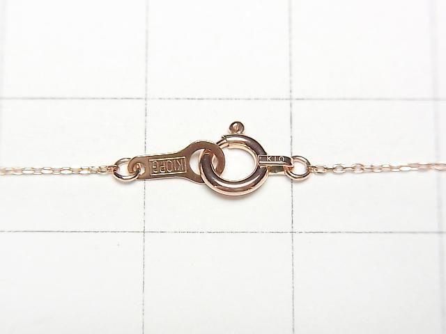 [Video][K10 Pink Gold] Cut Cable Chain 0.7mm Necklace 1pc beads (approx. 16 inches/40 cm)