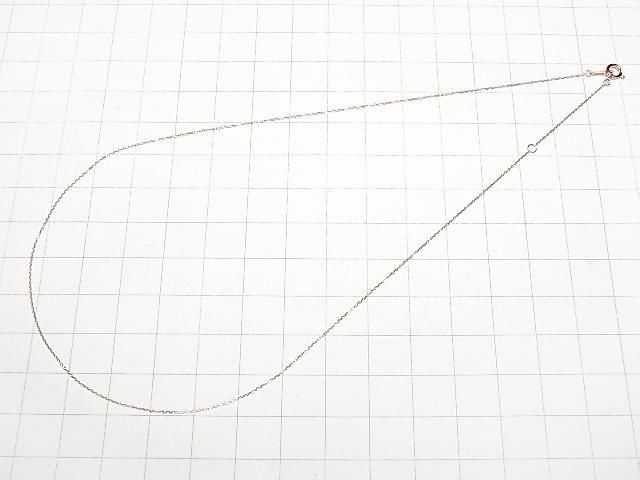[Video] [K10 Pink Gold] Cut Cable Chain 0.7mm Necklace 1pc beads (approx. 16inch/40cm)