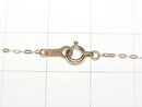 [Video][K10 Pink Gold] Flat Cable Chain 1mm Necklace 1pc beads (approx. 16 inches/40 cm)