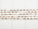 [Video][K10 Pink Gold] Flat Cable Chain 1mm Necklace 1pc beads (approx. 16 inches/40 cm)