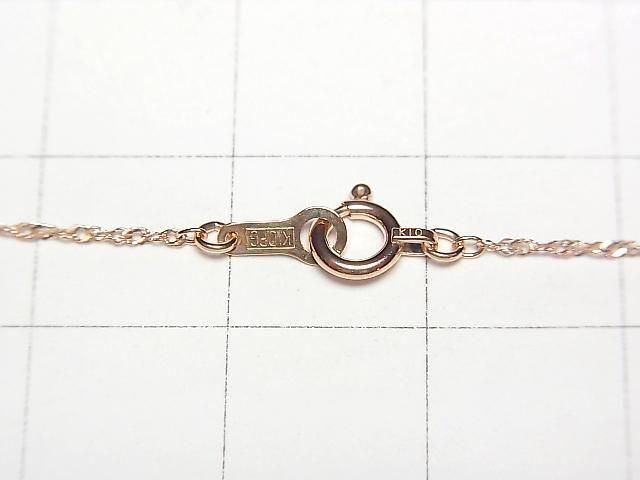 [Video][K10 Pink Gold] Designer Chain Necklace 1mm 1pc Beads (approx. 16 inches/40 cm)