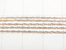 [Video][K10 Pink Gold] Designer Chain Necklace, 1mm, 1pc Beads (approx. 16 inches/40 cm)