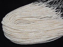 [Video] Fresh Water Pearl AA++ Semi Round -Potato 4mm White 1strand beads (aprx.15inch/37cm)