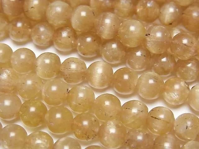 [Video] Yellow Apatite AA+ Round 6mm 1strand beads (aprx.15inch/38cm)