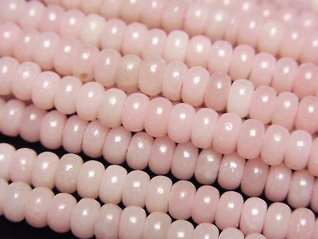 [Video] Pink Soap Stone Rondelle 4.5x4.5x2.5mm 1strand beads (aprx.16inch/39cm)