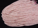 [Video] Pink Soap Stone Rondelle 4.5x4.5x2.5mm 1strand beads (aprx.16inch/39cm)