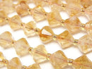 [Video]High Quality! Phantom Citrine AA++ Abacus Cut 8.5x8.5x8.5mm half or 1strand beads (aprx.15inch/36cm)