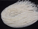 [Video] Fresh Water Pearl AA++ Semi Round -Potato 3.5mm White 1strand beads (aprx.15inch/37cm)