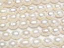 [Video] Fresh Water Pearl AA+ Rice 9-10x8x8mm White 1strand beads (aprx.15inch/37cm)