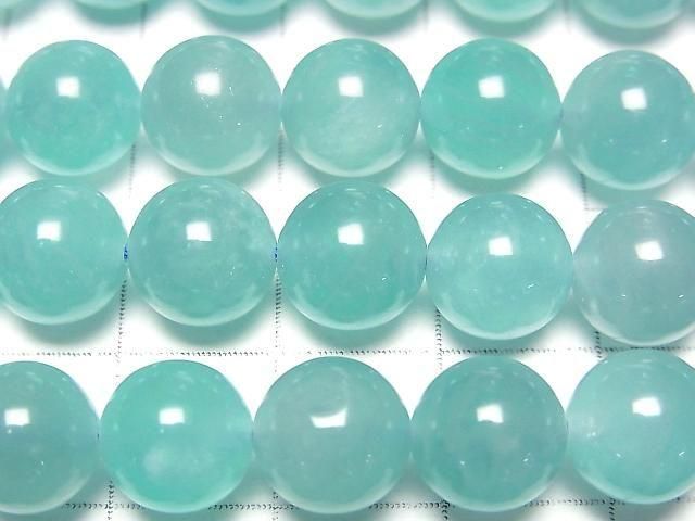 [Video] Uyghur Amazonite Silica AA+ Round 9mm half or 1strand beads (aprx.15inch/36cm)