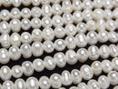 [Video] Fresh Water Pearl AA White Potato 4-5mm 1strand beads (aprx.13inch/33cm)