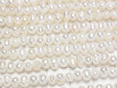 [Video] Fresh Water Pearl AA White Potato 4-5mm 1strand beads (aprx.13inch/33cm)