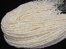 [Video] Fresh Water Pearl AA White Potato 4-5mm 1strand beads (aprx.13inch/33cm)