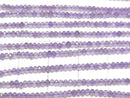 [Video]High Quality! Amethyst AAA- Faceted Button Rondelle 2x2x1.5mm 1strand beads (aprx.15inch/37cm)