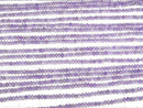 [Video]High Quality! Amethyst AAA- Faceted Button Rondelle 2x2x1.5mm 1strand beads (aprx.15inch/37cm)