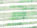 [Video]High Quality! Chrysoprase AA Faceted Button Rondelle 2.5x2.5x1.5mm Color Gradation 1strand beads (aprx.15inch/37cm)