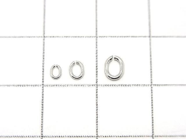 Silver925  Jump Ring (Oval ) [3mm][4mm][5mm] Rhodium Plated  20pcs