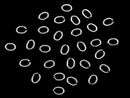 Silver925  Jump Ring (Oval ) [3mm][4mm][5mm] Rhodium Plated  20pcs