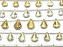 [Video]High Quality Honey Quartz AAA Deformed Diamond Shape 1strand (6pcs)