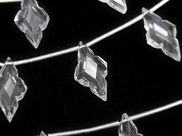 [Video]High Quality Crystal AAA Rhombus Shape Cut 1strand (5pcs)