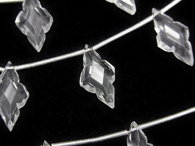 [Video]High Quality Crystal AAA Rhombus Shape Cut 1strand (5pcs)
