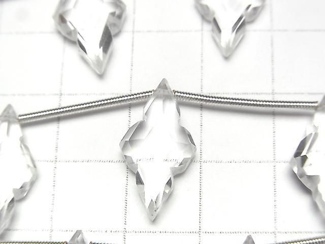 [Video]High Quality Crystal AAA Rhombus Shape Cut 1strand (5pcs)