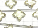 [Video]High Quality Lemon Quartz AAA Deformed Faceted Square 1strand (5pcs)